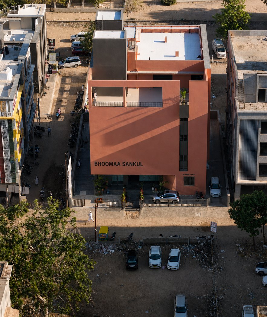 BHOOMAA Sankul, the hospital building in Ambika Society, Palanpur